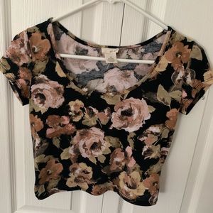Floral crop top from wet seal